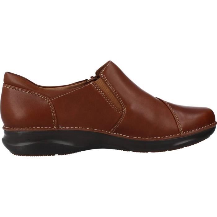 Derby Femme CLARKS 130507 Semelle int. Gomme Semelle ext. Peau Doublure Textile Marron Cdiscount Chaussures