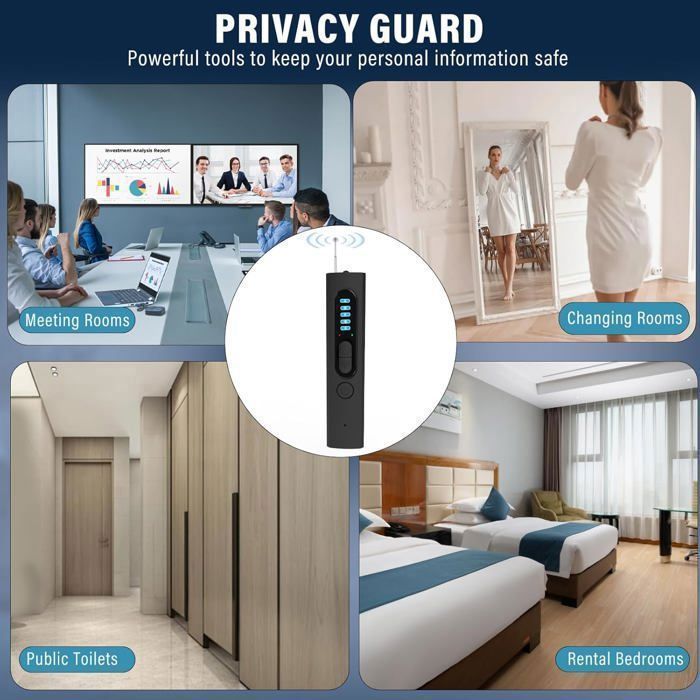 Détecteur Micro Espion Hoelg – Anti-caméra Cachée Pour Hôtel, Voyage, Bureau – Détection RF, Magnétique, Batterie 1000 Détecteur Micro Espion Hoelg – Anti-caméra Cachée Pour Hôtel, Voyage, Bureau – Détection RF, Magnétique, Batterie 1000