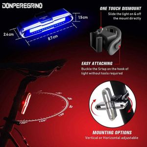 Feu Arrière Vélo Photon - Détecteur De Chute, étanche, Rechargeable, LED