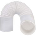 Tuyau Climatiseur Mobile,Diamètre 150mm Tuyau d'Evacuation en PVC Flexible Tube De Ventilation Longueur de 2M Universel Tuyau Kit