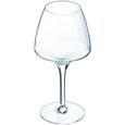 6 verres à vin blanc 32cl Open Up - Chef&Sommelier - Cristallin design original 30% plus résistant-0