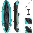 Kayak gonflable Bestway Hydro-Force Ventura - Vert - 280x86 cm - 100 kg max-0