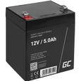 GreenCell®  Rechargeable Batterie AGM 12V 5Ah accumulateur au Gel Plomb Cycles sans Entretien VRLA Battery étanche Résistantes-0