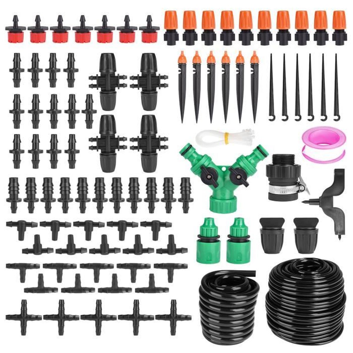 Lot De 20 Buses D'irrigation Goutte à Goutte - Débit 7-9L/h, Pour Tubes 8 Mm Et 11 Mm, Jardin Et Serre - 1