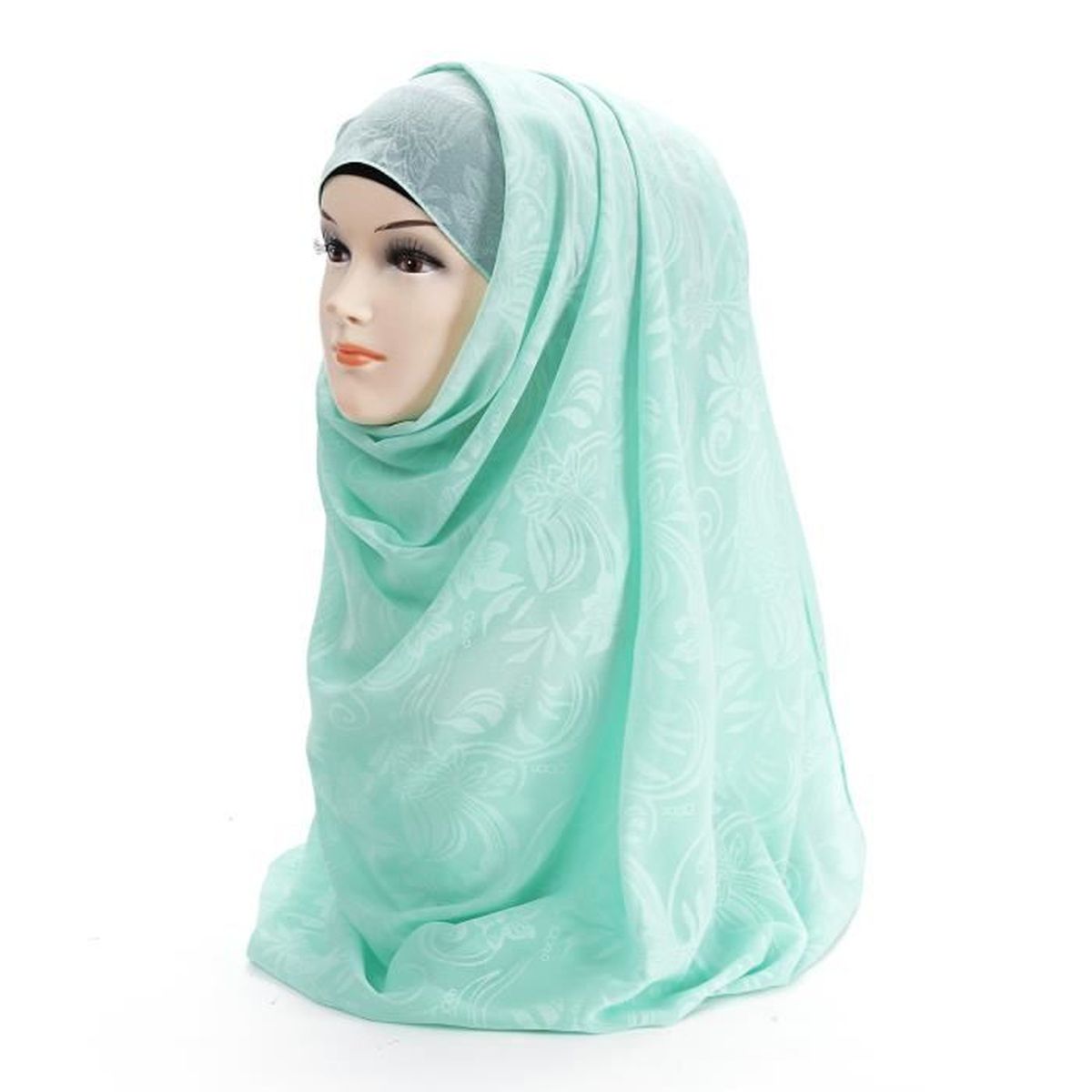 Couleur pure Bandana Tube Turban sans couture Écharpe Chapeaux Beanie