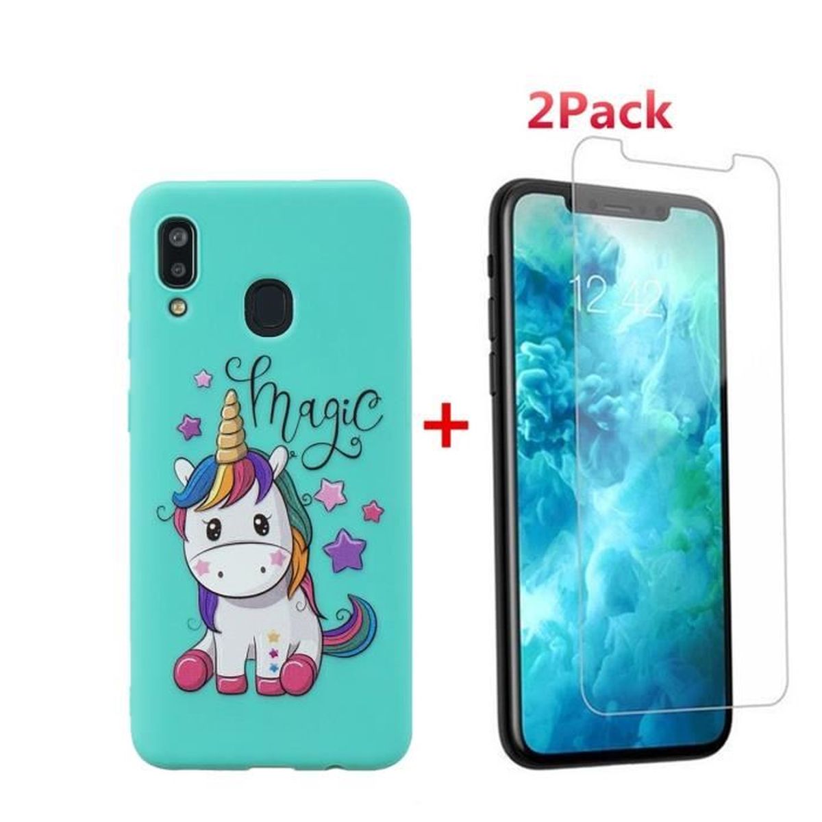 Coque Licorne Samsung A20 Achat Vente Pas Cher