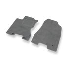MOSSA Tapis de sol velours adapté pour Nissan X-trail II (2007-2013) - 2 pièces - gris