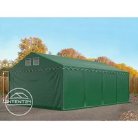 Tente de stockage TOOLPORT - PVC 550g/m² - H. 2,6m - Vert foncé