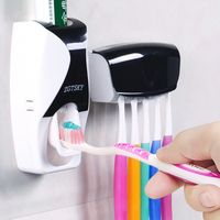Distributeur en plastique automatique de dentifrice range porte 5 brosse à dents