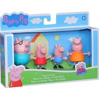 Coffret Famille De Peppa Pig Peppa Georges Papa Pig Maman Pig 4 Figurines Personnage Peppa Le Cochon