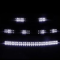 HX12878-Couleur blanche 30cm Knight Rider Lumières Flexibles Bande LED Atmosphère Décorative Lumière Éclairage Inféri