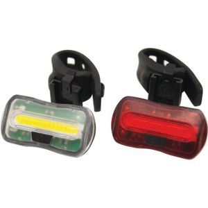 Rolson Vélo avant DEL WONDERBAR Light & 5 DEL Rechargeable USB Arrière Lumière Rouge