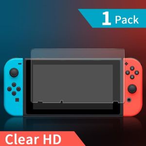 PROTECTION ECRAN JEUX Clear HD-1 PC Protecteur d'Écran Pour Nintendo Switch, film de protection en Verre Trempé HD, Couverture Comp