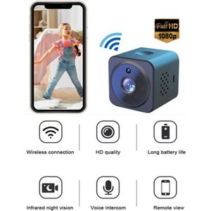 CAMÉRA DE SURVEILLANCE Mini Caméra Surveillance WiFi Intérieur 1080P, Cam