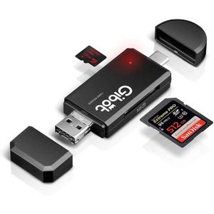 Beikell Lecteur de Carte USB C 3.0, Lecteur de Carte Mémoire SD/Micro SD  Haute Vitesse Adaptateur Carte SD USB C Card Reader en Aluminium pour  SD/Micro SD/TF/SDHC/SDXC/MMC-MacBook Pro/iPad Pro/Galaxy : :  Informatique