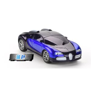 VEHICULE RADIOCOMMANDE Bleu - Voiture de sport télécommandée avec lumière LED pour enfants, voiture de dérive à grande vitesse, voit