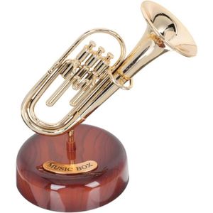 BOITE À MUSIQUE Boîte À Musique Saxophone Instrument Décoratif Déc