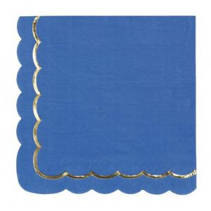Serviettes Papier Bleues et Or - Collection Trésor & Merveille - Olili