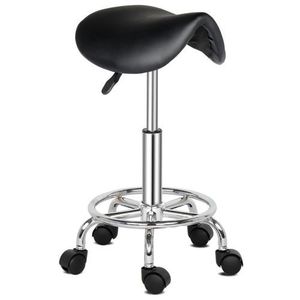 TABOURET Tabouret de massage - [MARQUE] - Selle ergonomique pivotante 360° - Hauteur réglable - 150kg - Noir