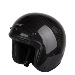 ViZe Casque Bol Demi Ouvert Casque Moto Protection Motocyclette Unisex Avec Visière et Écharpe 54-60cm Blanc 