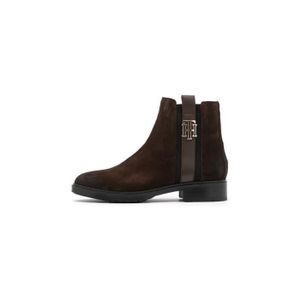 bottine tommy hilfiger femme marron