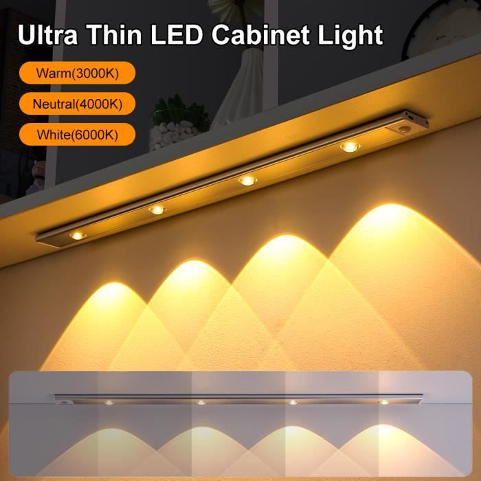 Lampe LED intelligente sous-meuble avec capteur de mouvement, luminaire  décoratif d'intérieur, idéal pour une cuisine, une chambre à coucher, une  garde-robe ou un placard, 12V - AliExpress