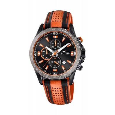 Montre lotus homme bracelet cuir 2025 marron