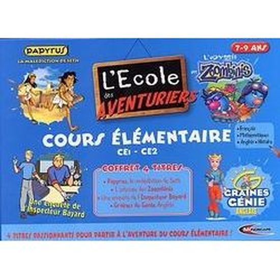 L'École Des Aventuriers CE1 CE2 PC – Zoombinis + Graines De Génie Anglais, Jeu éducatif PAL
