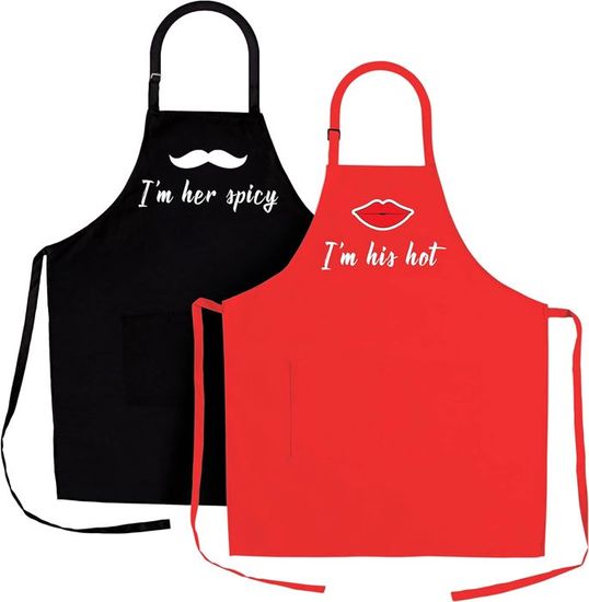 Tabliers Oktoberfest Drôles Et Réglables - Lot De 2 Pour Barbecue, Cuisine, Jardin Et Fête - Hommes & Femmes