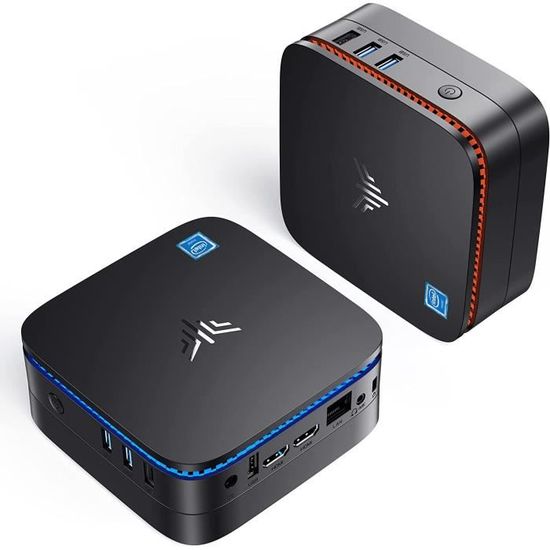 Mini PC Windows 11 NIPOGI, Intel i5-8259U 3,9 GHz 4 cœurs 8 threads, 16 Go  DDR4 512Go M.2 SSD, 4K HDMI VGA Type-c - Cdiscount Informatique