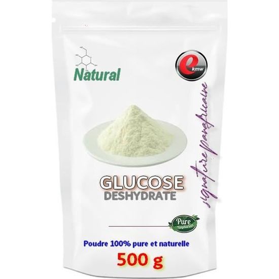 Glucose déshydraté 500 g + 1 poudre alimentaire irisée dorée - La