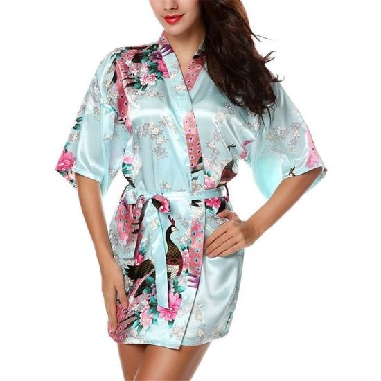 HONOFASH Kimono Japonais Court Sexy Robe de Chambre 1 2