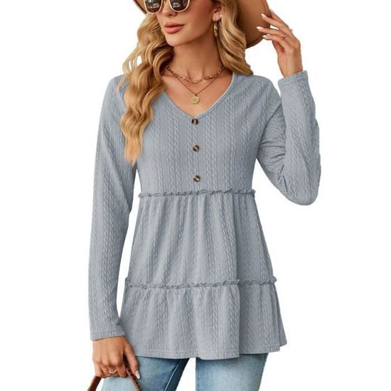 Pull Fille Col Roulé Manches Longues Tricoté Lâche - Haut Casual Automne Hiver Enfants