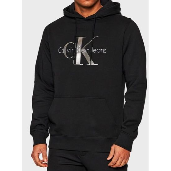 Pull à capuche Calvin Klein Noir Homme