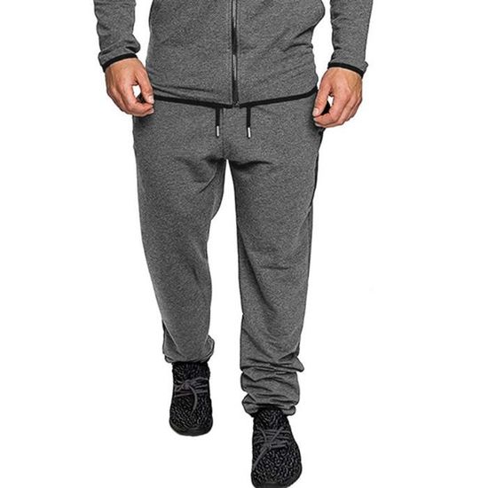 Survêtement Homme 2 Pièces - Sweat à Capuche Et Pantalon Jogging - Coupe Ample - Pour Sport, Détente, Quotidien