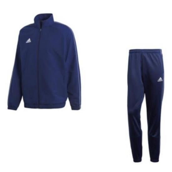 Jogging Homme Adidas Core 18 Presentation Marine Respirant Manches longues Multisport Bleu Cdiscount Pret a Porter