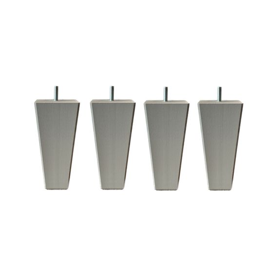 4 Pieds De Lit Carrés Inox – Hauteur 15 Cm | Filetage 8 Mm, Diamètre 6 Cm | Pour Sommiers, Fabrication Française - 2