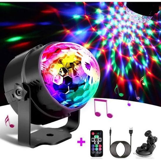 Dicso Ball-USB)laser puissant lumiere éclairage de scène jeux de lumières dj  Disco Laser dj RGB LED , jeux lumiere dj éclairage de - Cdiscount TV Son  Photo