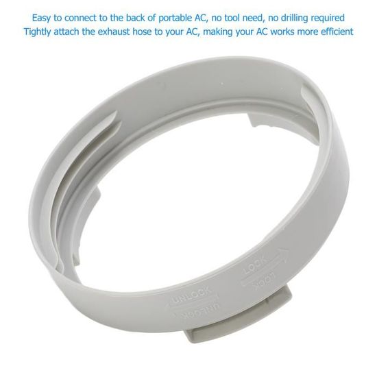 Coupleur Tuyau D'échappement Climatiseur Portable - Raccord Universel ABS, 150 Mm, Pour Fenêtre Horizontale/verticale