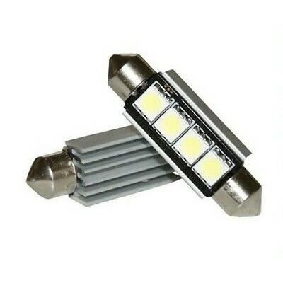 Ampoules LED 42mm 6000K Navette Veilleuses Blanche Canbus Auto Camion 4 smd C5W