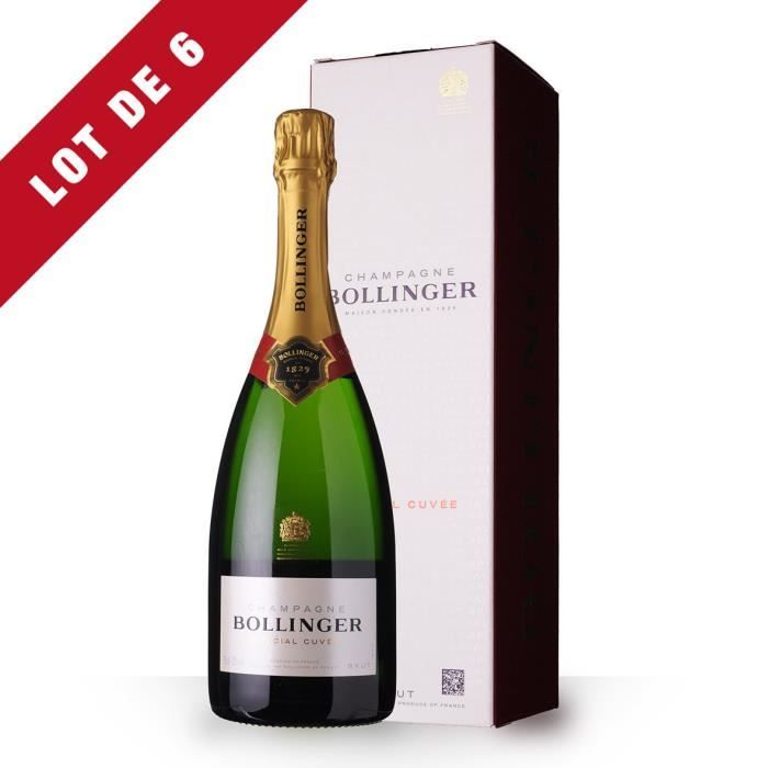 6X Bollinger Spécial Cuvée Brut 75cl - Etui - Champagne
