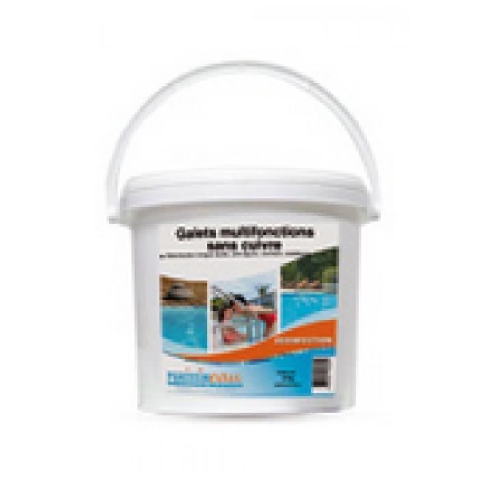 CHLORE MULTIFONCTIONS GALETS 250G SEAU DE 5KG HYDRAPRO
