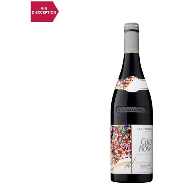 Côte Rôtie La Turque Rouge 2017 - 75cl - Maison Guigal - Vin AOC Rouge de la Vallée du Rhône - Cépages Syrah, Viognier