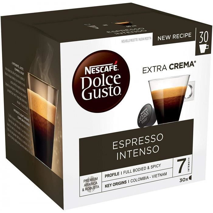 Nescafé Dolce Gusto Espresso Intenso - Café - 90 Capsules (Pack De 3 Boîtes Xl X 30)