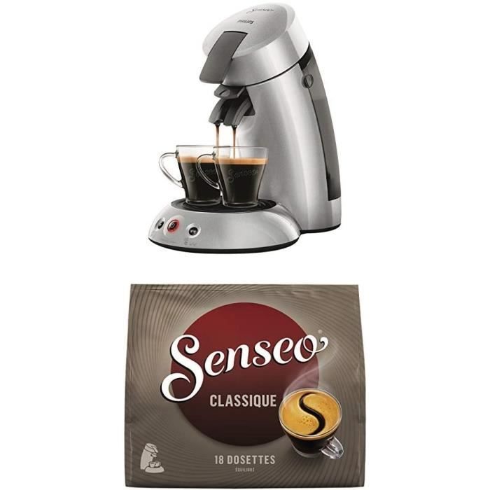 CAFETIERE Philips HD655651 Machine agrave Cafeacute agrave Dosettes Senseo Original 25 Argent 0 75 Litre Senseo cafeacute class983