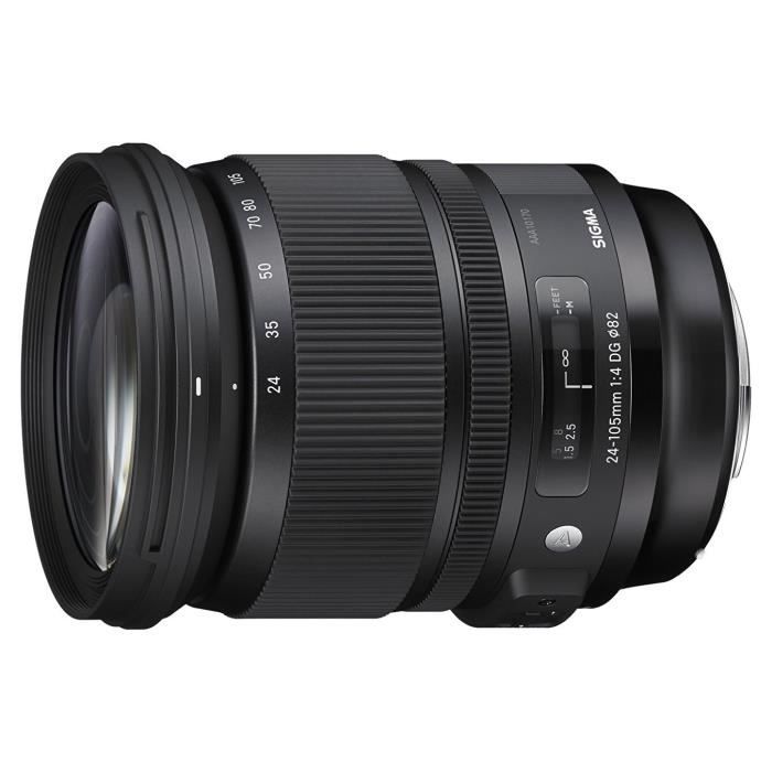 Sigma Objectif 24-105 mm F4,0 DG OS HSM - Monture Nikon Noir