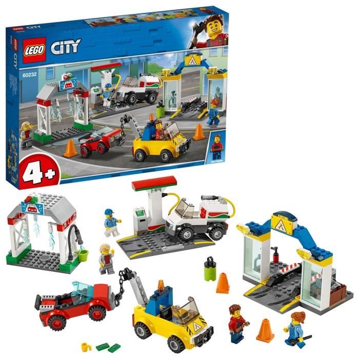 LEGO City - Le garage central, Enfant de 4 Ans et Plus, Jouet de Construction 234 Pièces - 60232