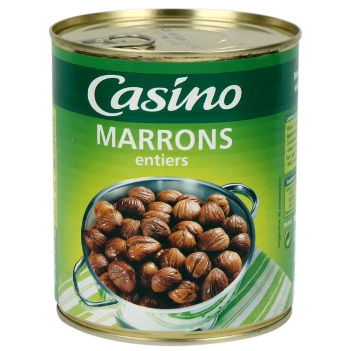 CASINO Marrons entiers - 510 g