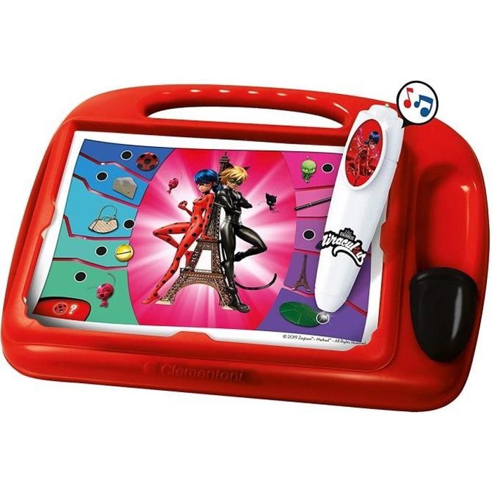 CLEMENTONI Pupitre Educatif - Miraculous - 18 Activités Educatives