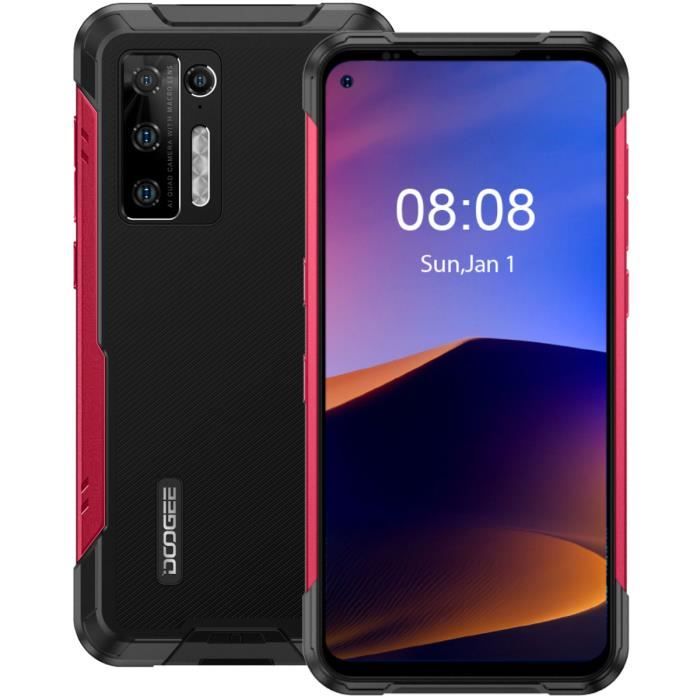 DOOGEE S97 Pro Télémétrie laser 40 m Smartphone 128Go Écran 6.39'' MT6785 Octa Core Batterie 8500mAh 48MP Caméra Téléphone-Rouge